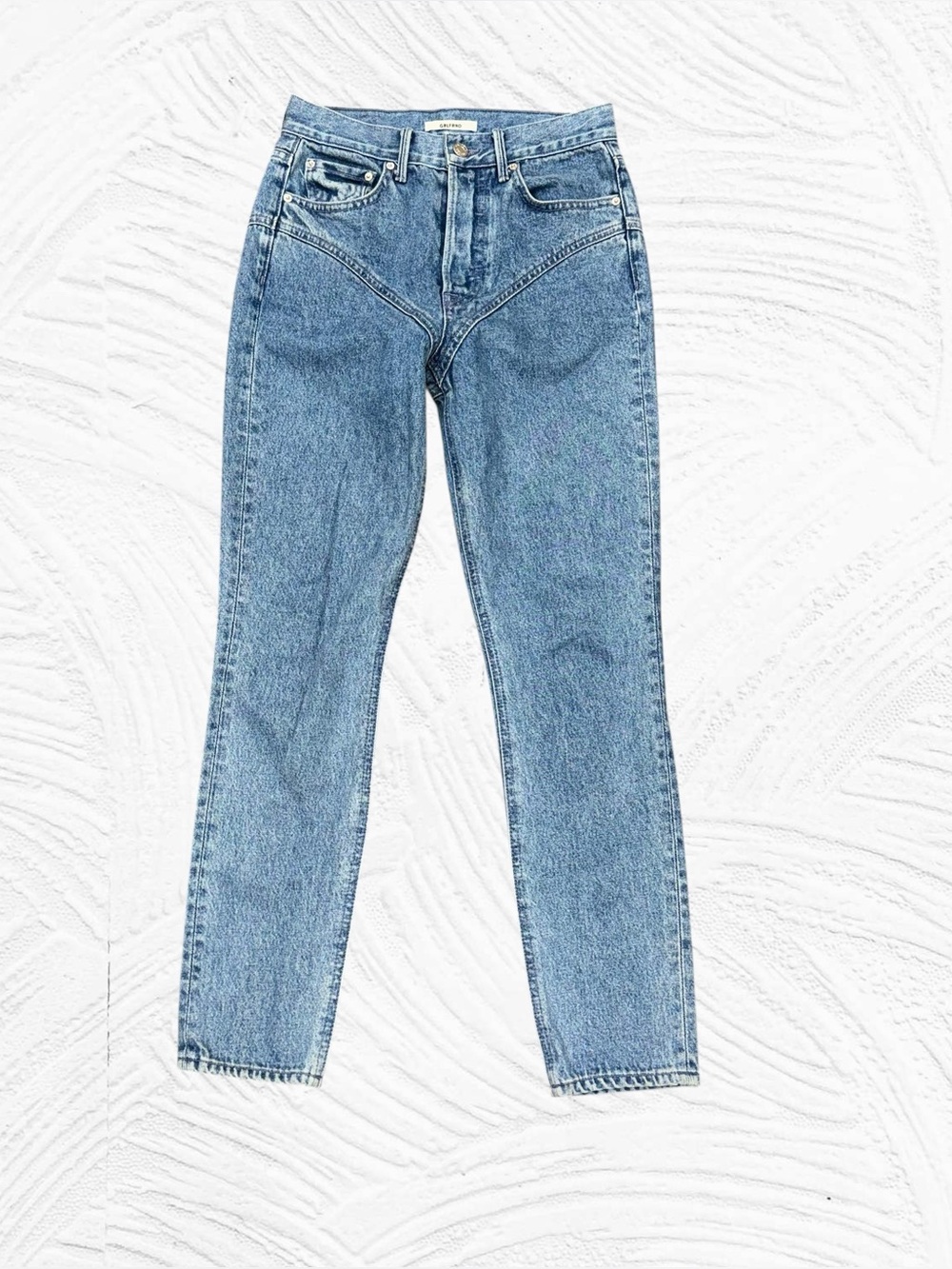 Grlfrnd Miranda in Remember Me Sz‎ 25(26X27.5) cropped slim cotton jeans